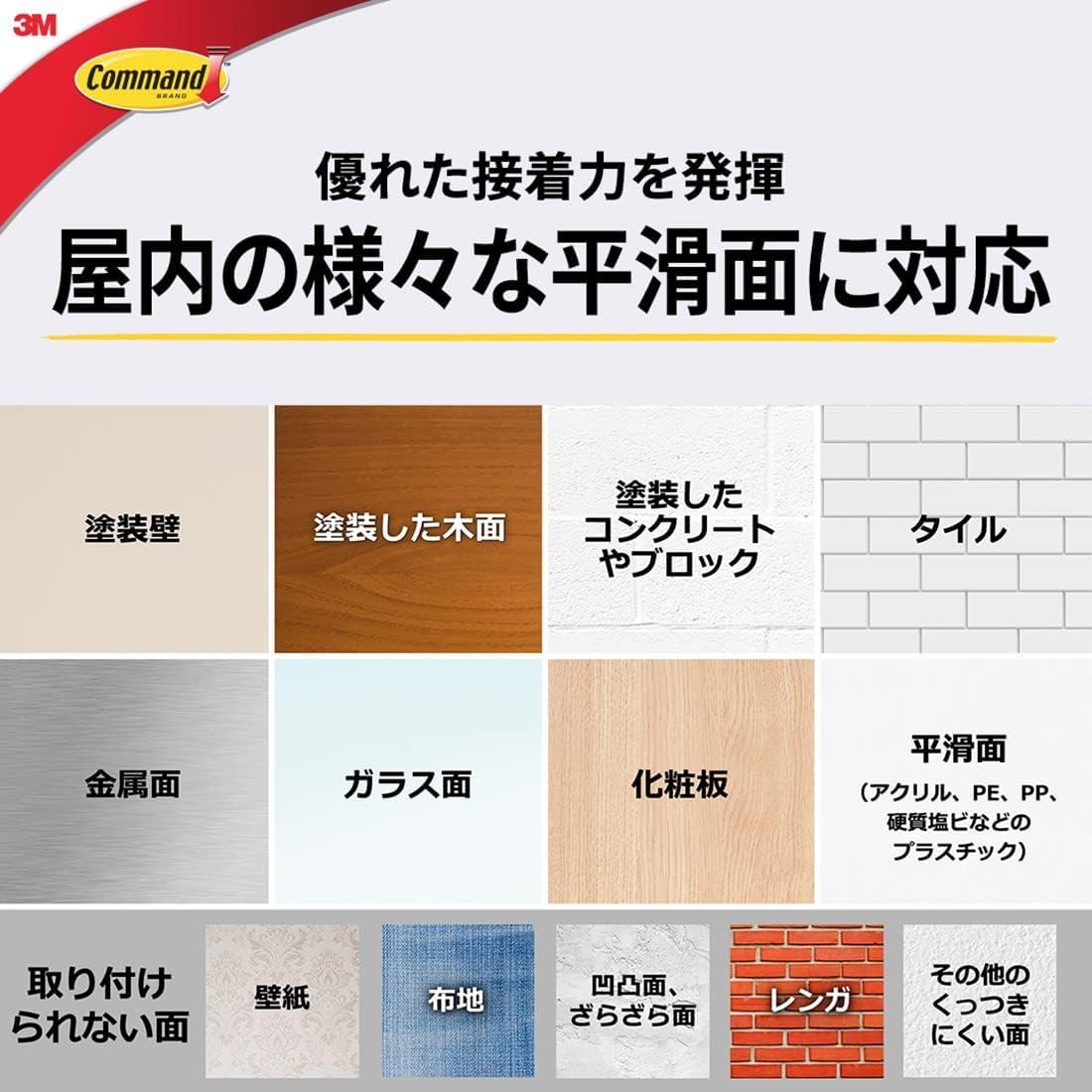 Thumbnail 6 de スリーエム(3M) コマンド タブ CMT-M-E Mサイズ ホワイト 120枚入り はがせる両面テープ