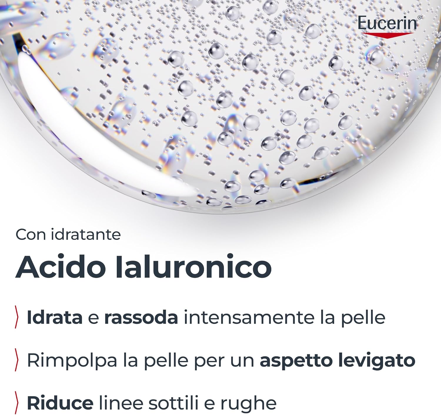 Thumbnail 3 de Eucerin DermatoClean Gel Detergente Viso 200 ml: schiumogeno idratante senza profumo con Acido Ialuronico
