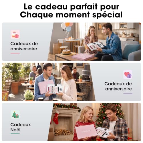 Thumbnail 7 de Hwagol - 7 Bracelets et Coffret Cadeau: Montre Connectée Femme 1,83'' HD, Appels Bluetooth, 100+ Modes, Cardiofréquence