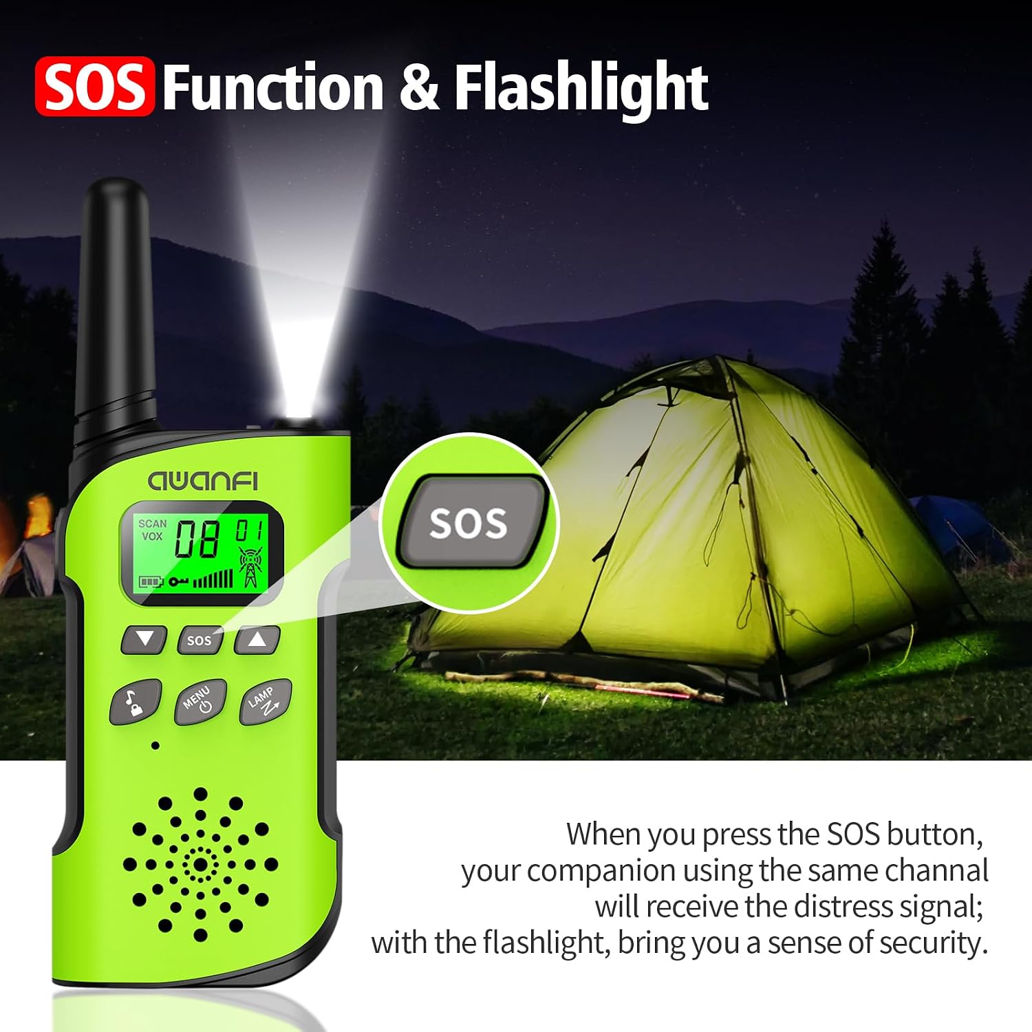 Thumbnail 5 de AWANFI Walkie Talkies for Kids 1000mAh