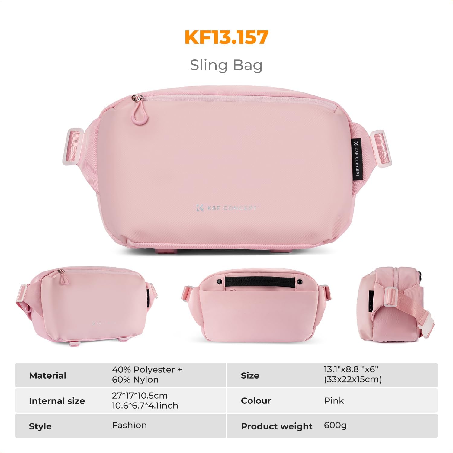 Thumbnail 6 de K&F CONCEPT borsa a tracolla impermeabile per fotocamera (10L) con divisori EPE e accessori