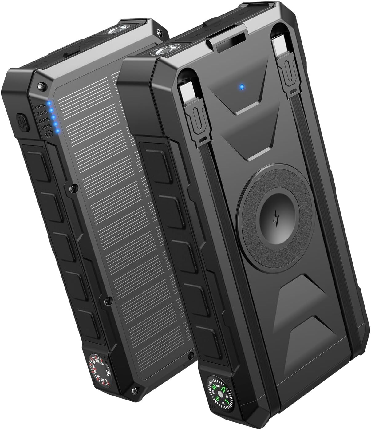 Detalle de SOARAISE SPB2601 50,000mAh Solar Power Bank, 22.5W USB-C, 15W Wireless