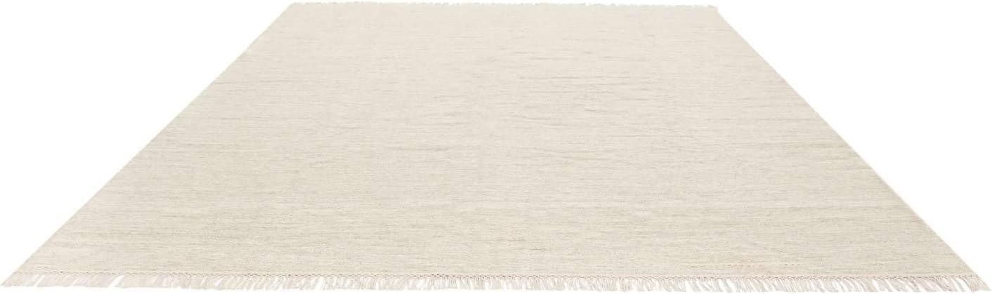 Detalle de RugVista Melange 55649 vierkant vloerkleed 250 x 250 cm, beige en laagpolig