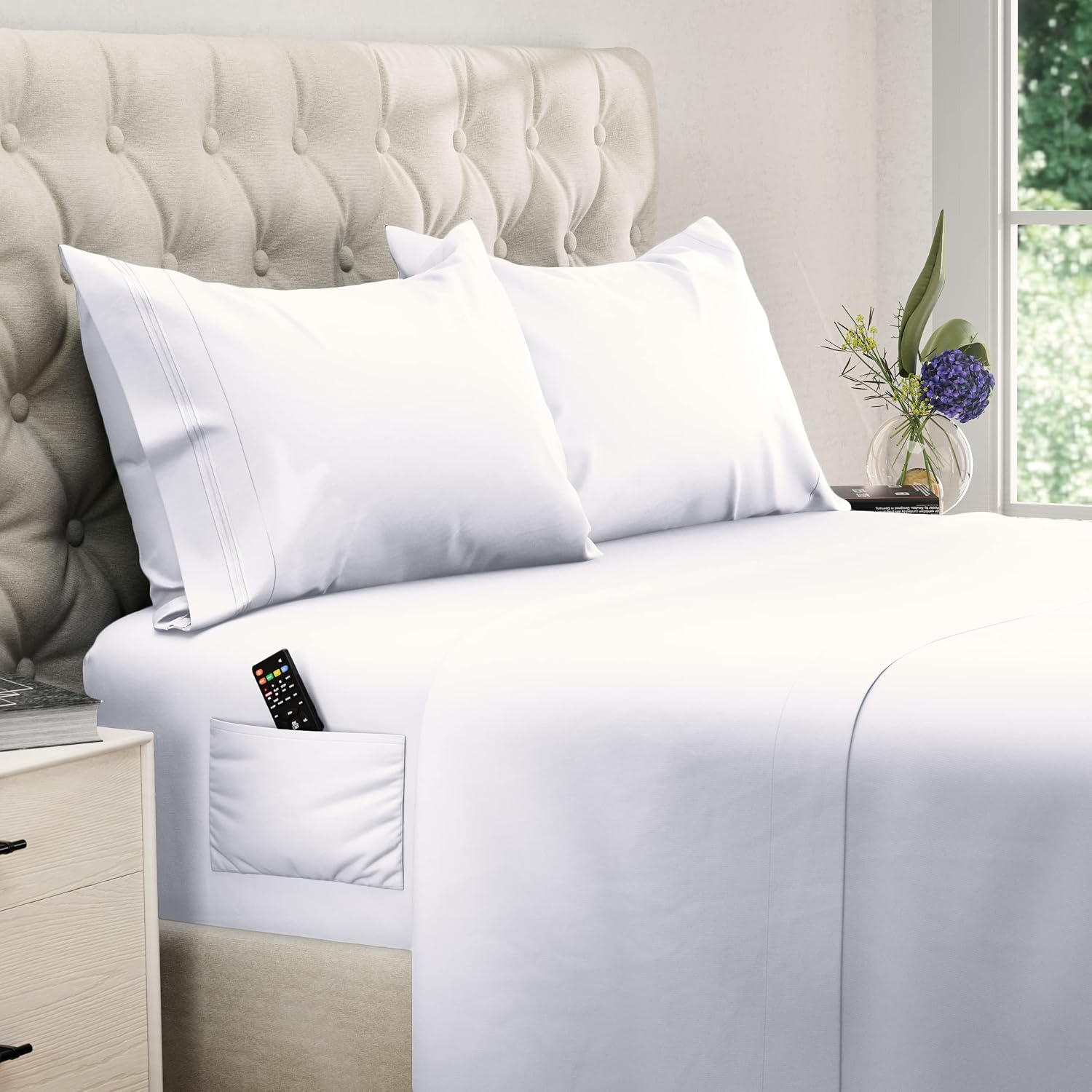 Detalle de Dreamcare King Sheet Set, Microfibre