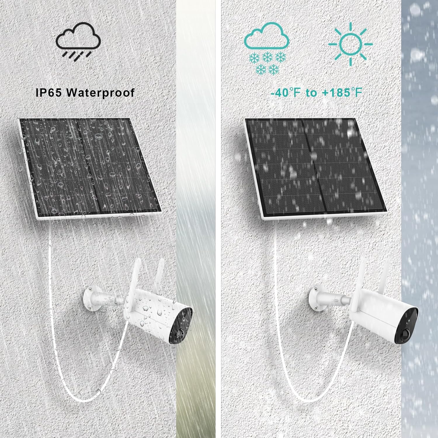 Thumbnail 5 de 5W Solar Panel for Security Camera