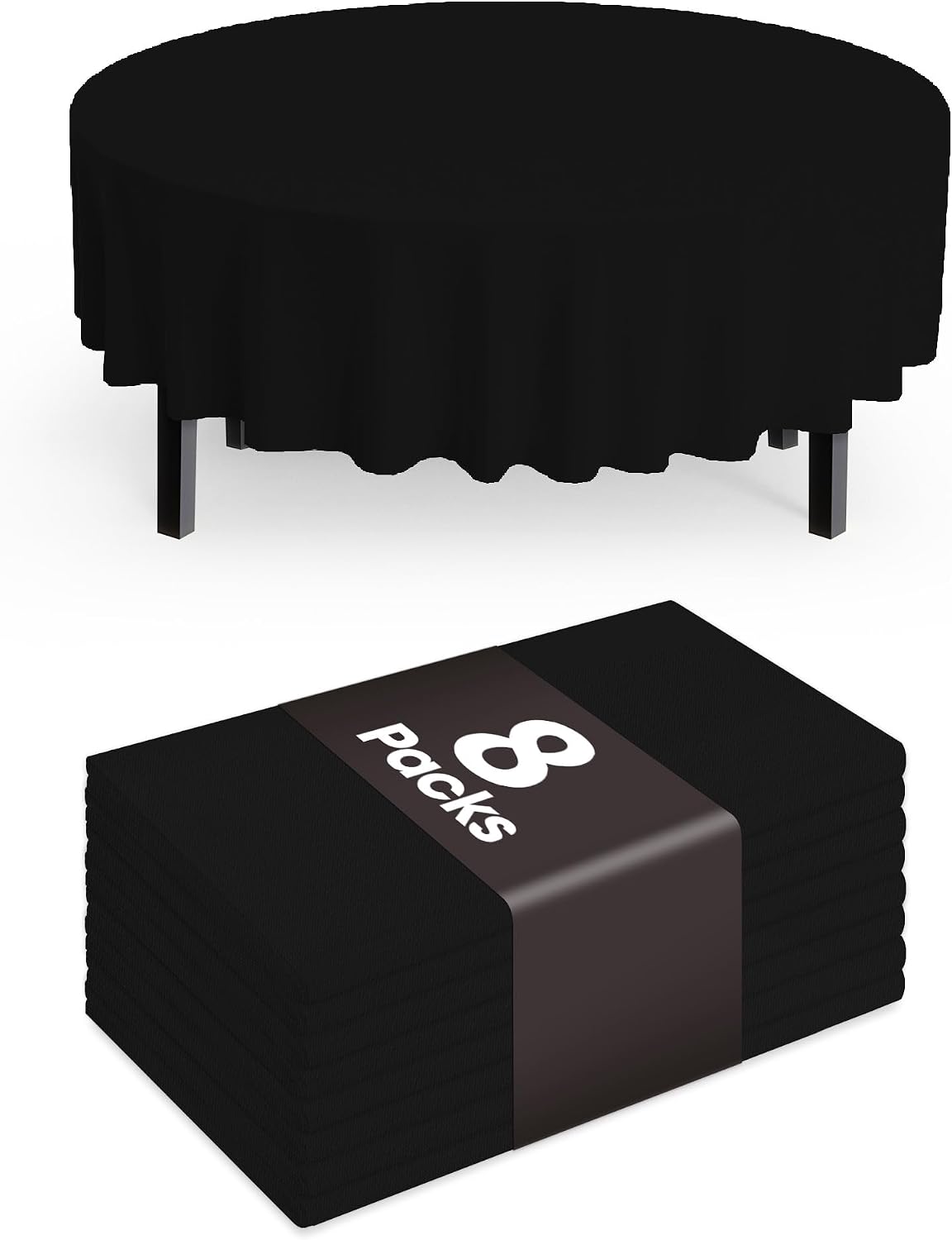 Detalle de Pureegg Disposable Plastic Tablecloth 8-Pack
