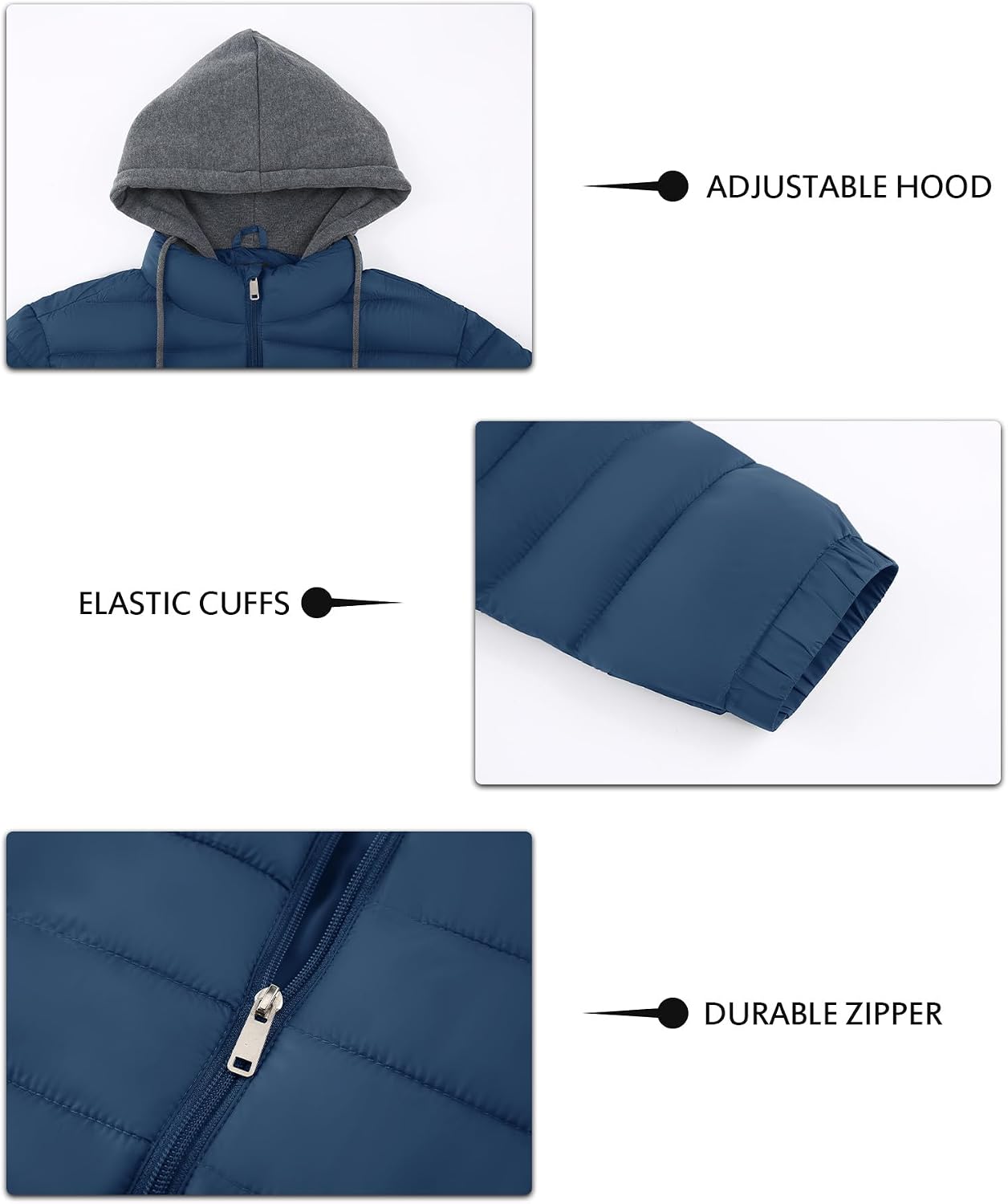 Detalle 2 de SWISSWELL Men's Nylon Puffer Jacket