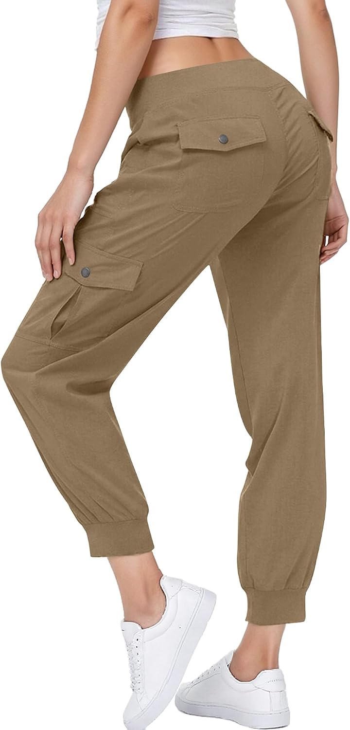Thumbnail 5 de KISSMODA Women’s lightweight hiking cargo joggers (quick-dry, elastic waist)