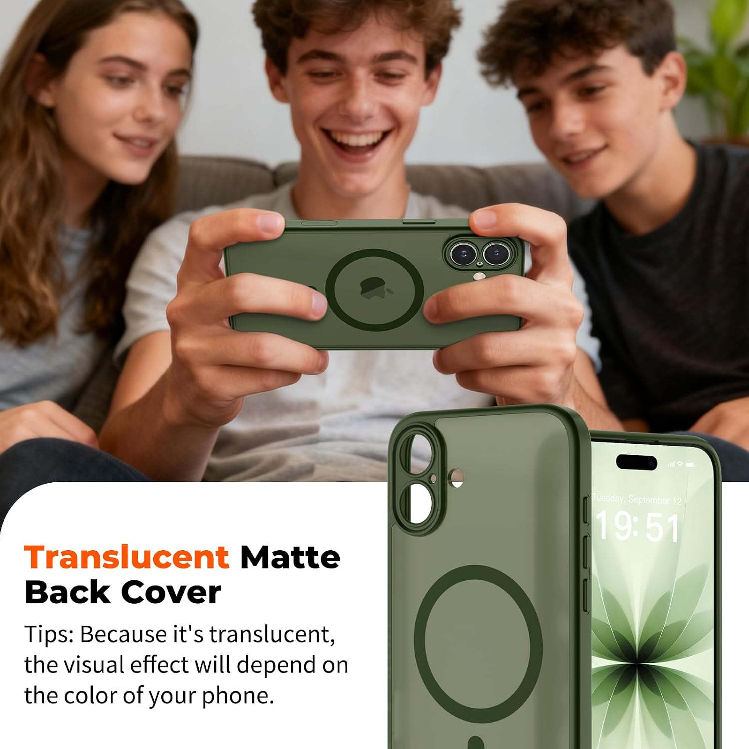 Thumbnail 6 de zapica Magnetic for iPhone 17 Case Cedar Green