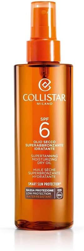 Detalle de Collistar Olio Secco Superabbronzante Idratante SPF 6 – Spray multiuso 200 ml