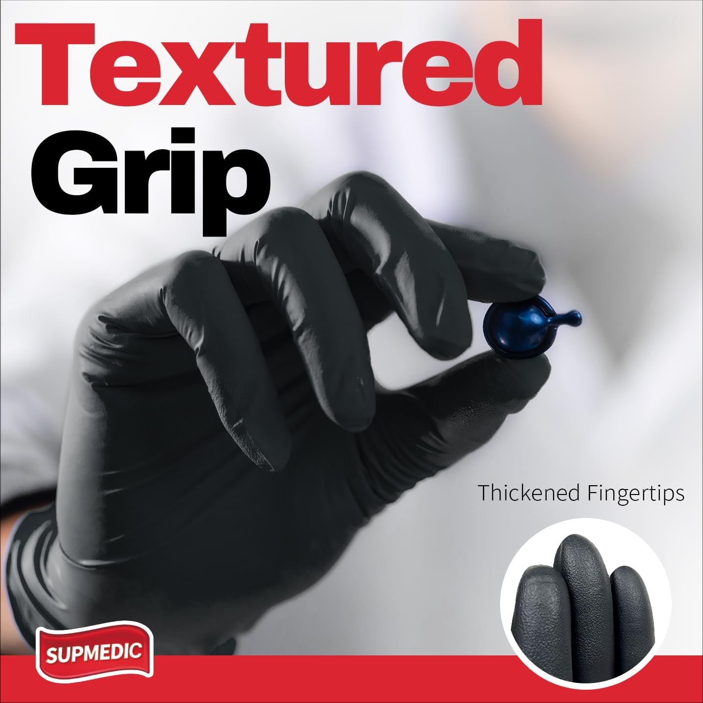 Detalle 1 de Supmedic 5Mil Nitrile Gloves 100-Pack