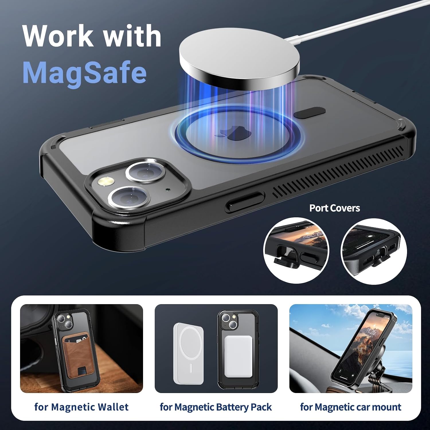 Thumbnail 4 de Jaroco iPhone 14 Case with MagSafe Military-Grade Drop Protection