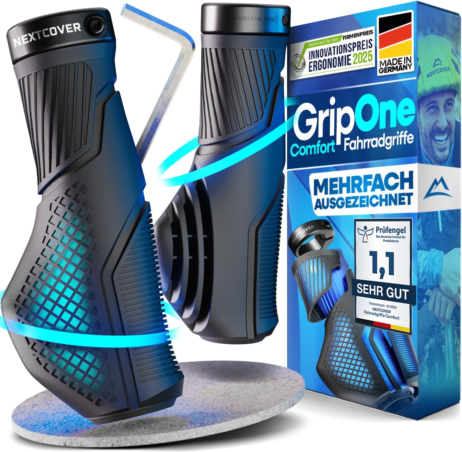 Detalle de NEXTCOVER Fahrradgriffe Comfort-Grip Technologie