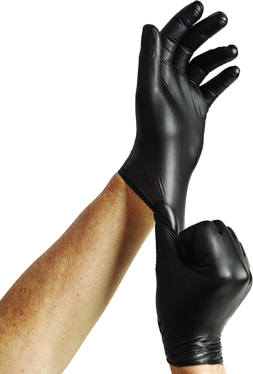 Detalle 2 de MAPA Extra Protection Gants Fins Vitrile Noir L