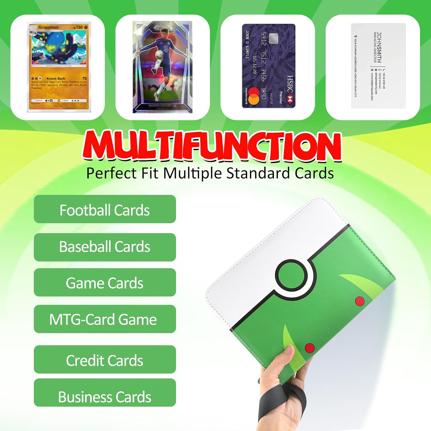 Thumbnail 4 de Trading Card Binder with 400-Pocket Capacity