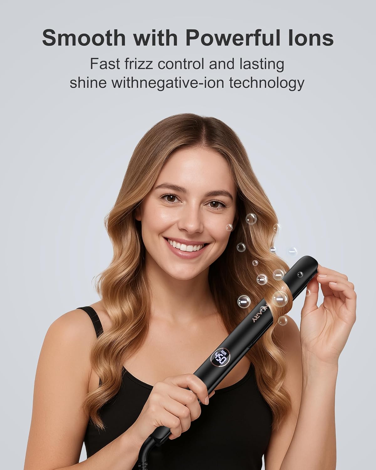 Detalle de ANNLARY 1 Inch Hair Straightener & Curling Iron (2-in-1)