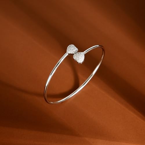 Detalle de Morellato Bracciale Donna in argento 925 riciclato, pavé di zirconi — Collezione NOBILE, Cuore (SAZK06)