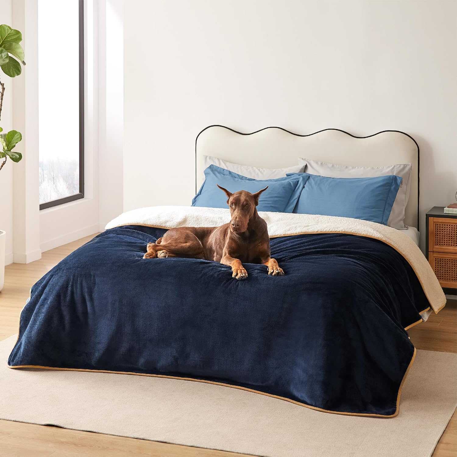 Detalle de LE SURE Waterproof Fleece Blanket 274x218cm