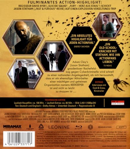 Thumbnail 1 de The Beekeeper [Blu-ray] – LEONINE
