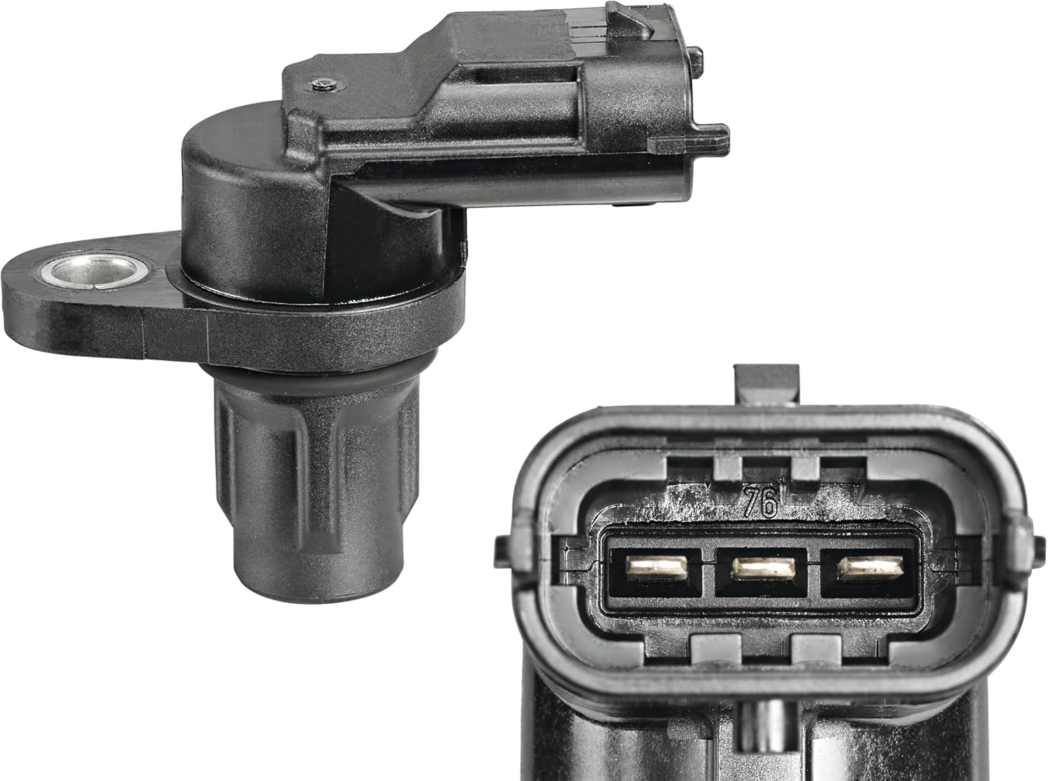 Detalle de VALEO 253804 Sensor Nockenwellenposition – Hall-Sensor, 3-polig, ovaler Stecker