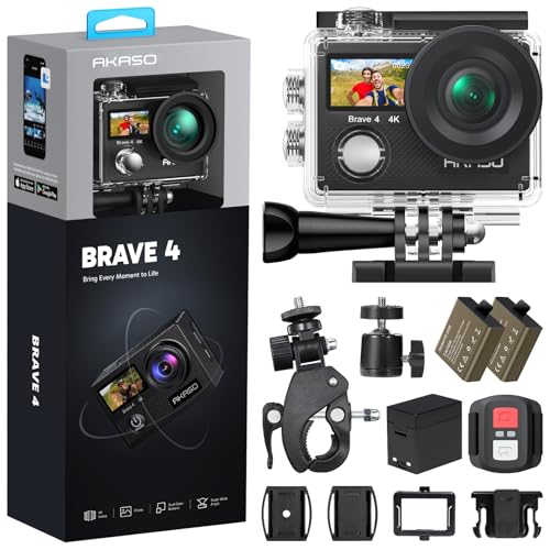 Detalle de AKASO Brave 4 Action Camera 4K30: A Solid Underwater Companion