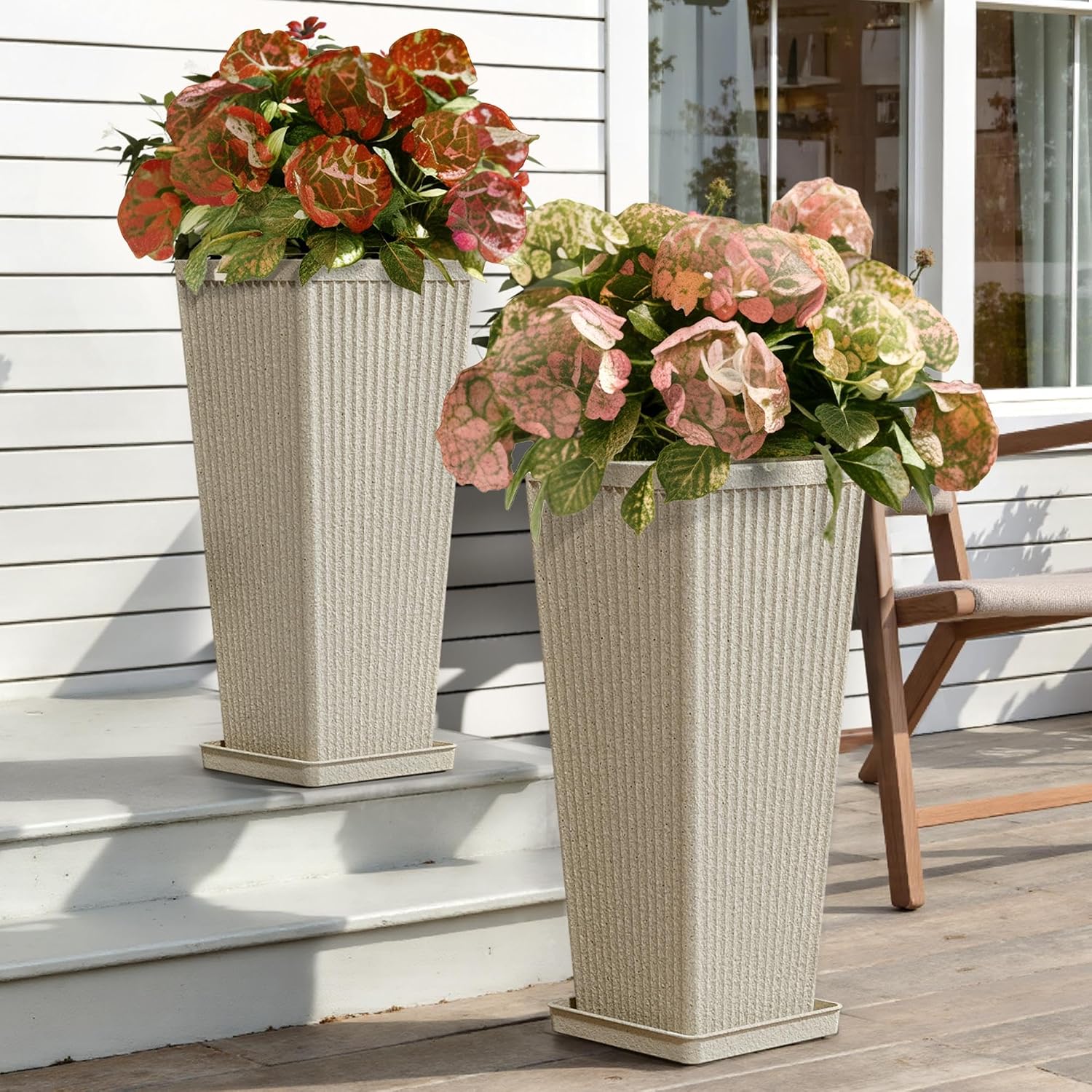 Detalle de Trygoal Tall Planters 24-Inch