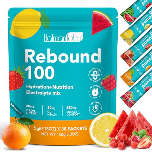 Imagen de RKPROUC 30 PCS Electrolyte Powder Packets — Sugar-Free Hydration for Daily Rehydration and Recovery en OfertitasTOP