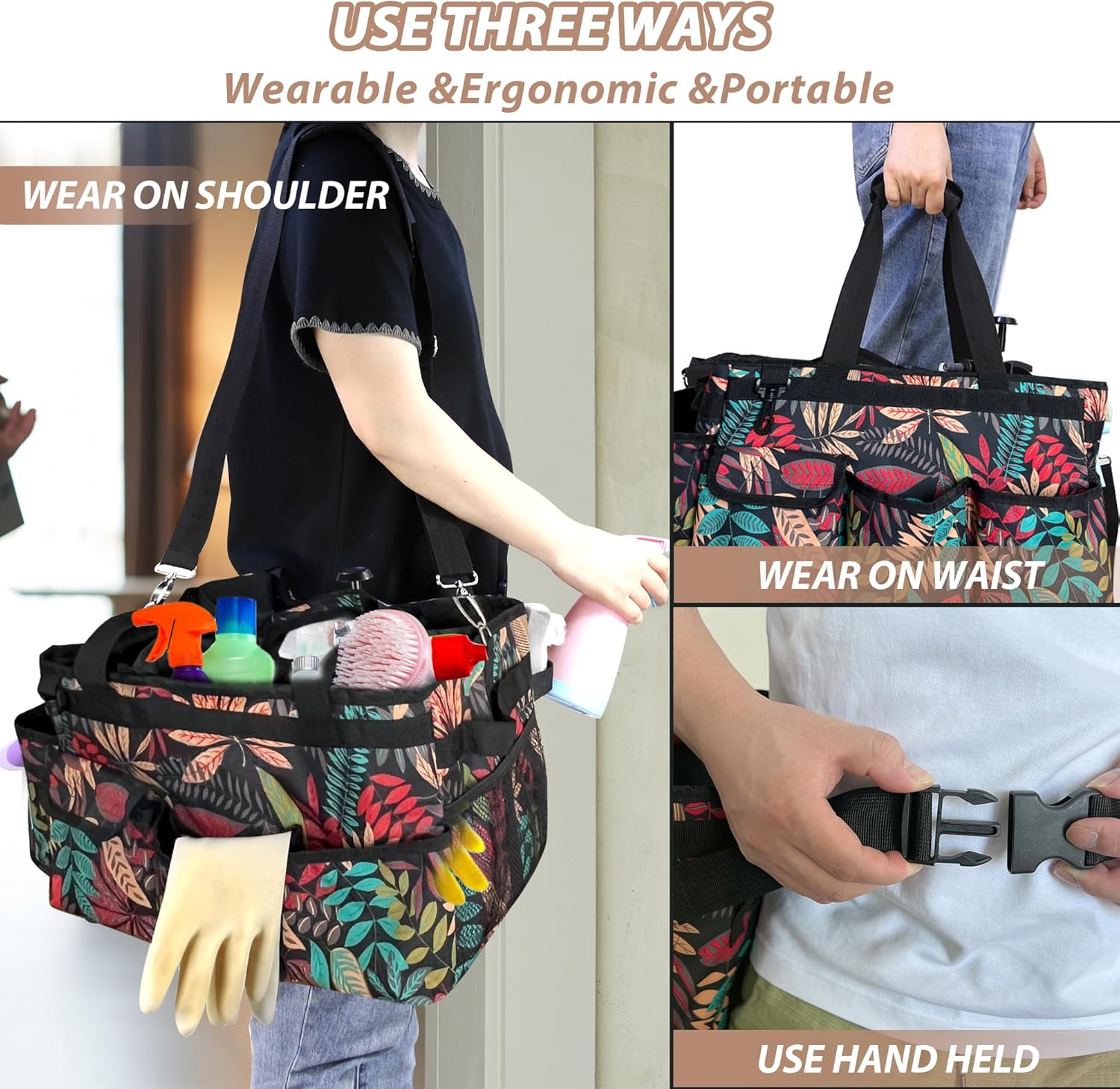 Thumbnail 1 de DCY BLUE Cleaning Caddy Organizer With Handle (large cleaning caddy bag)