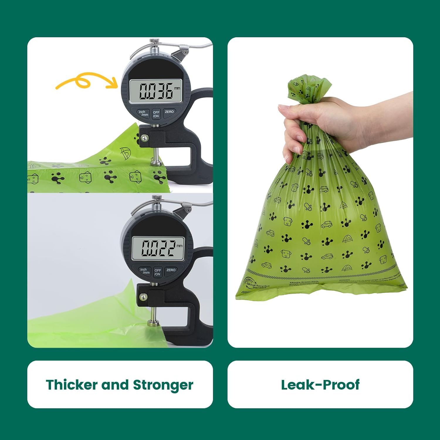 Detalle de PawView Manual Retract Dog Poop Bag Holder 105