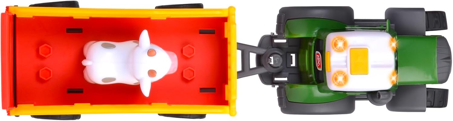 Thumbnail 3 de Dickie Toys ABC trattore Fendti: il trenino della fattoria 30 cm con mucca, luce e suono
