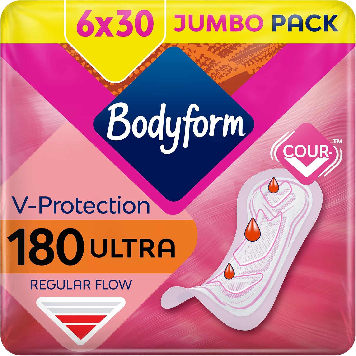 Detalle de Bodyform Ultra Normal sanitary towels 180 🧻