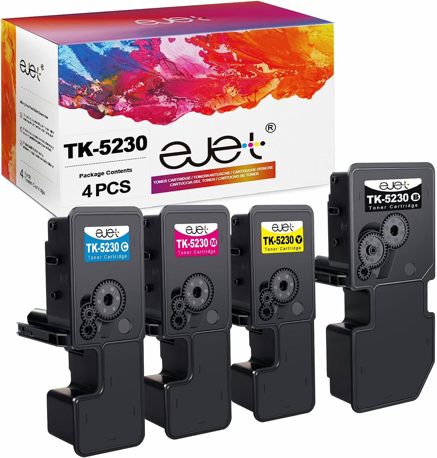 ejet TK5230 Tonerkartusche 4er-Pack 🖨