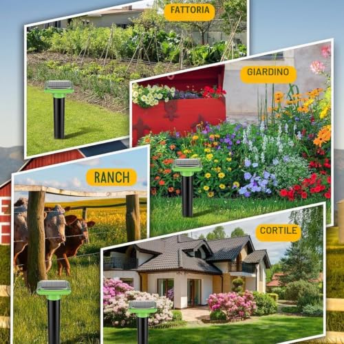 Thumbnail 4 de Queath Repellente Solare per Talpe e Roditori – 4 pezzi, protezione giardino e campeggio