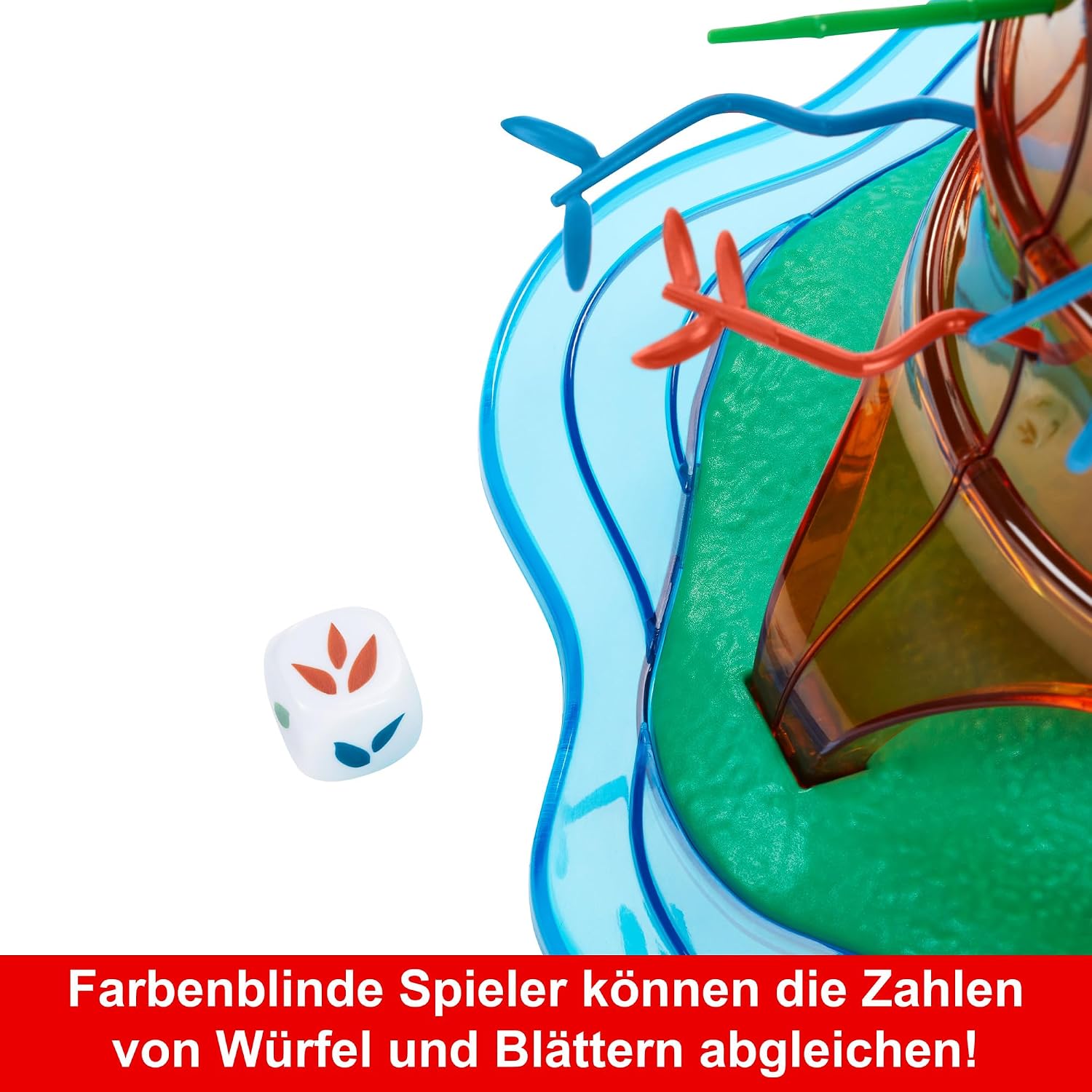 Detalle de Mattel Games SOS Affenalarm Schaukelpalmenparty – Jubiläums-Sonderedition (HTW65) mit Dschungeltieren