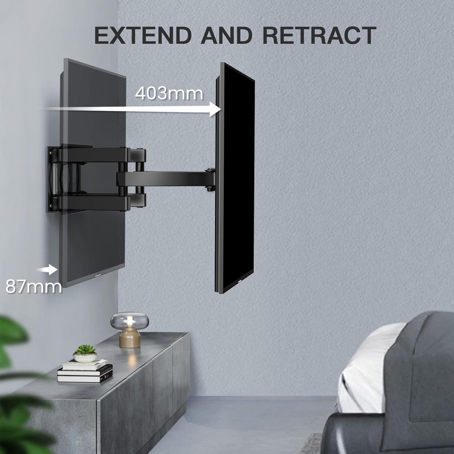 Thumbnail 5 de PERLESMITH TV Wall Bracket 45kg capacity