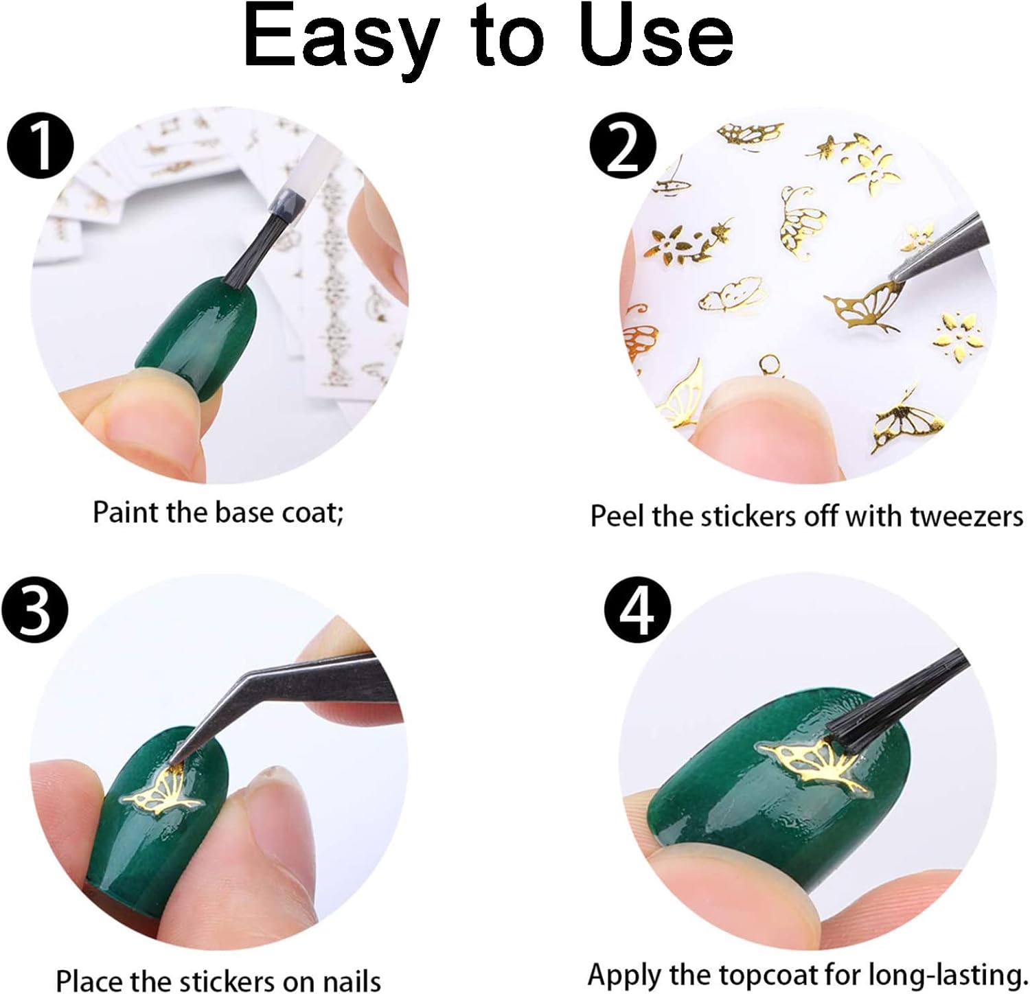Thumbnail 5 de Olakin Adesivi Unghie 50 Fogli – Dettagli e guida all’uso per nail art 3D autoadesiva