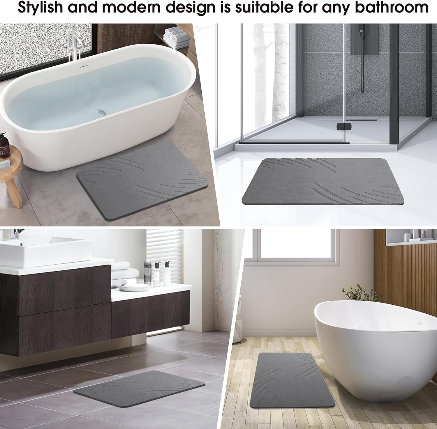 Detalle 2 de Diatomaceous Earth Bath Mat