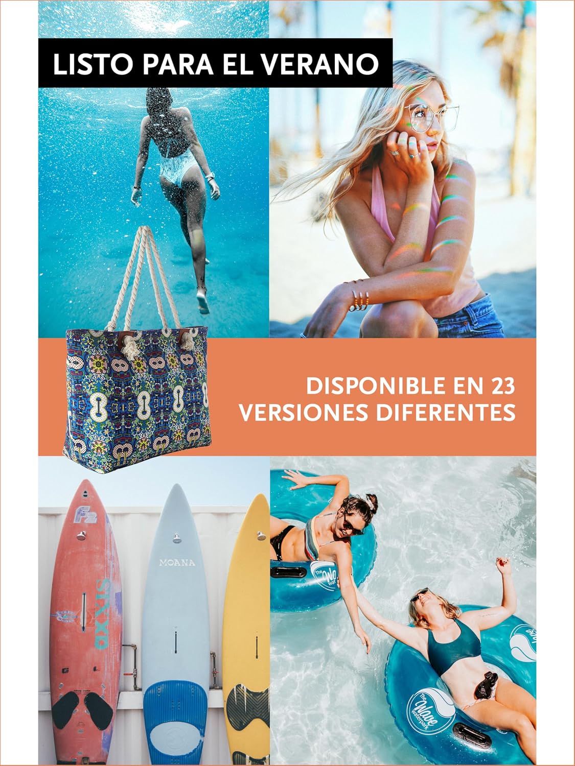 Thumbnail 4 de DonDon Bolso de playa grande 58x38x18 cm