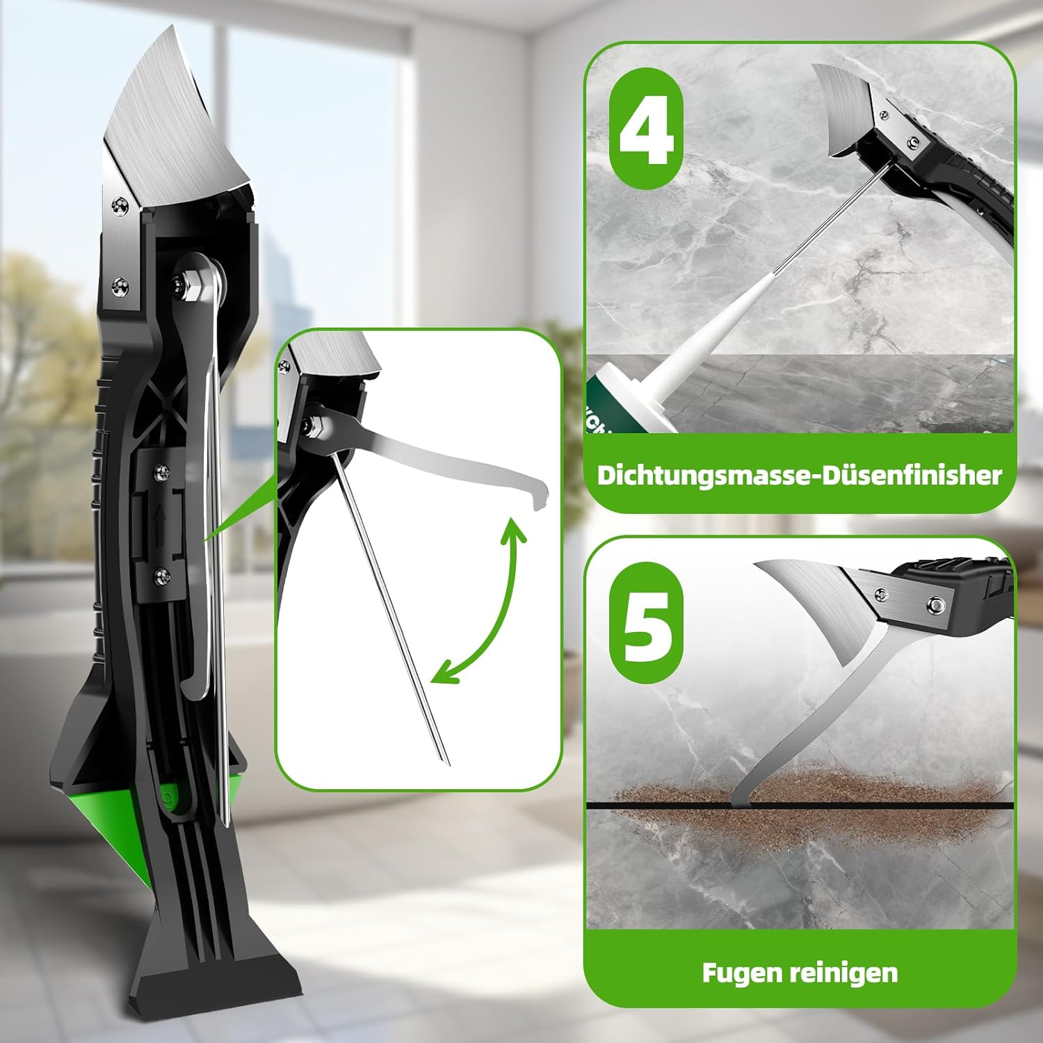 Thumbnail 4 de Silikonentferner 5-in-1 Fugenkratzer