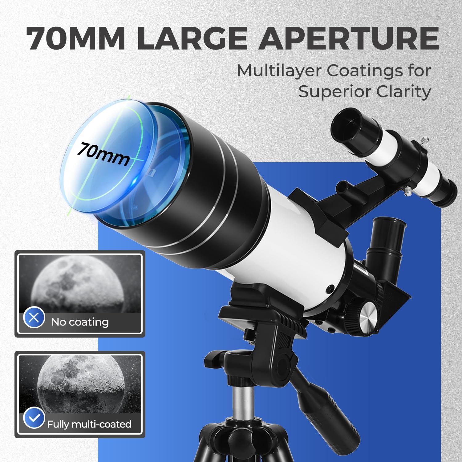 Detalle 2 de ESAKO 70mm beginner telescope with tripod