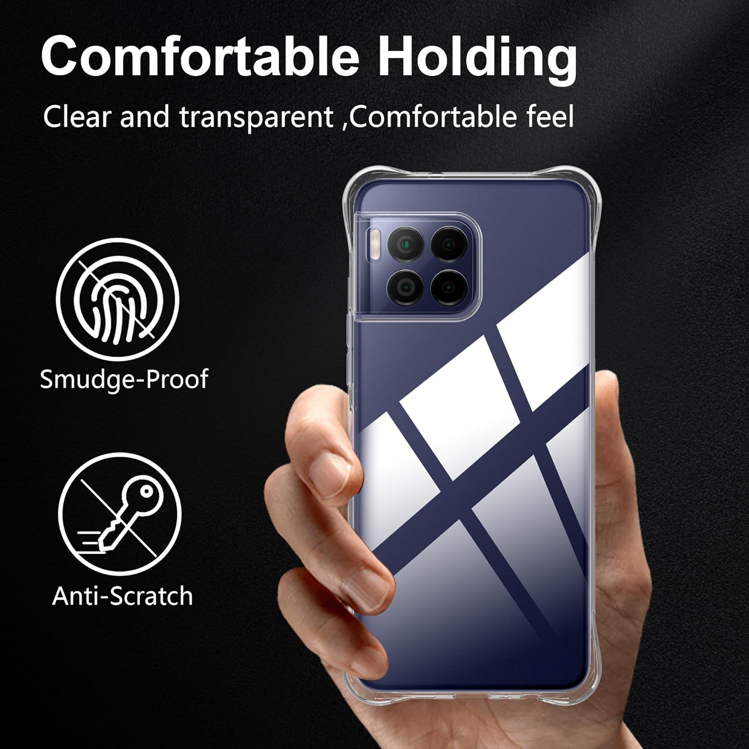 Thumbnail 2 de zZjoOoj Handyhülle für Telekom T Phone 2 Pro (2024) mit Kameraschutz & Displayschutzglas (TPU/Silikon, transparent)