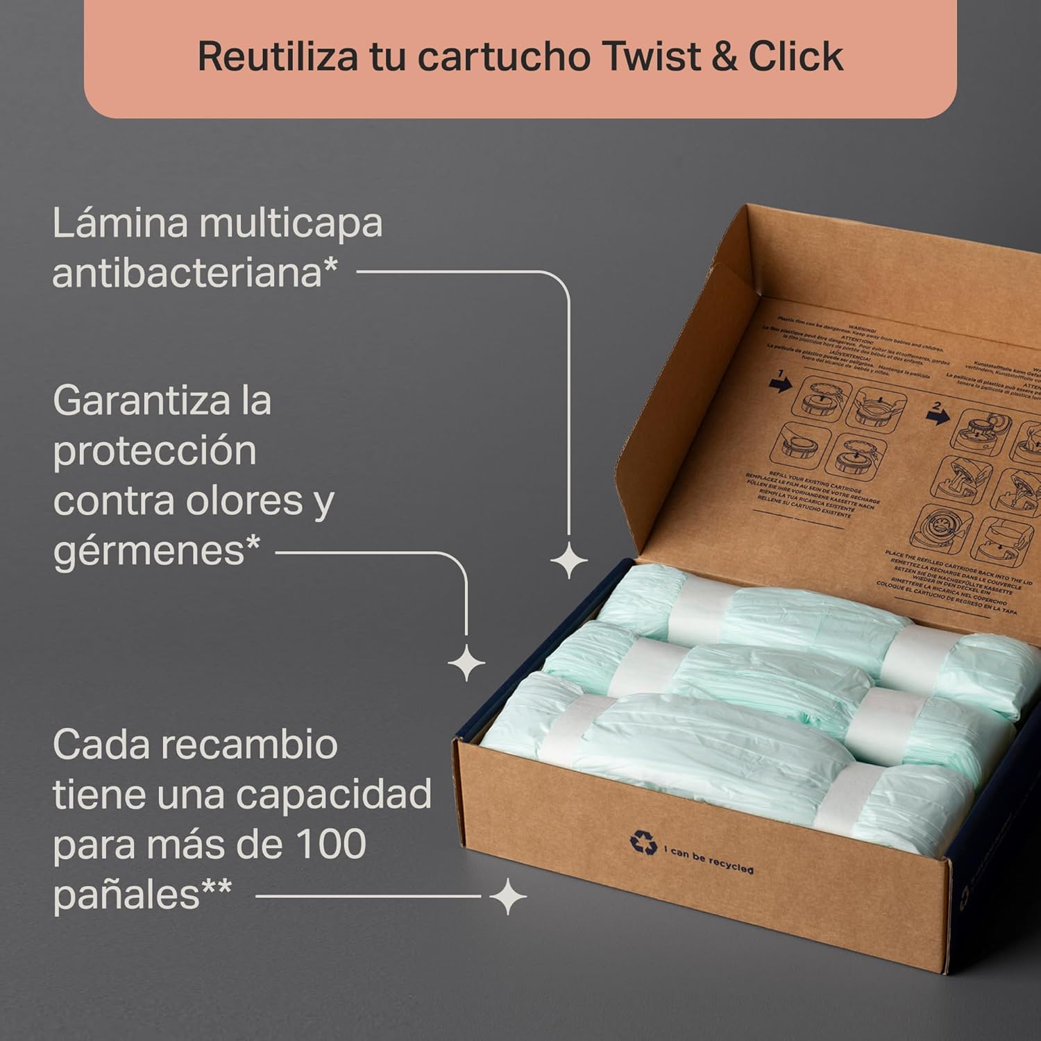 Thumbnail 3 de Tommee Tippee Bolsas Twist & Click 12 láminas