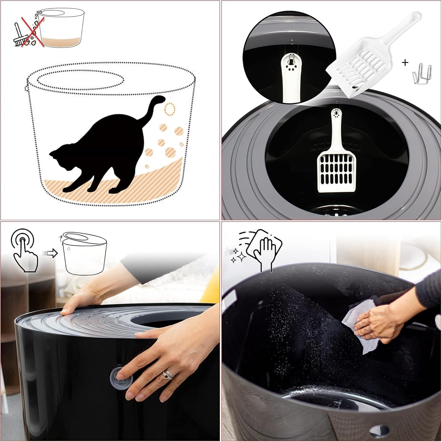 Thumbnail 6 de Iris Ohyama PUNT-530 Katzentoilette bis 7 kg