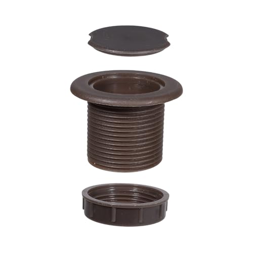 Detalle de SUQ I OME Patio Table Umbrella Hole Ring Plug and Cap Set, Brown