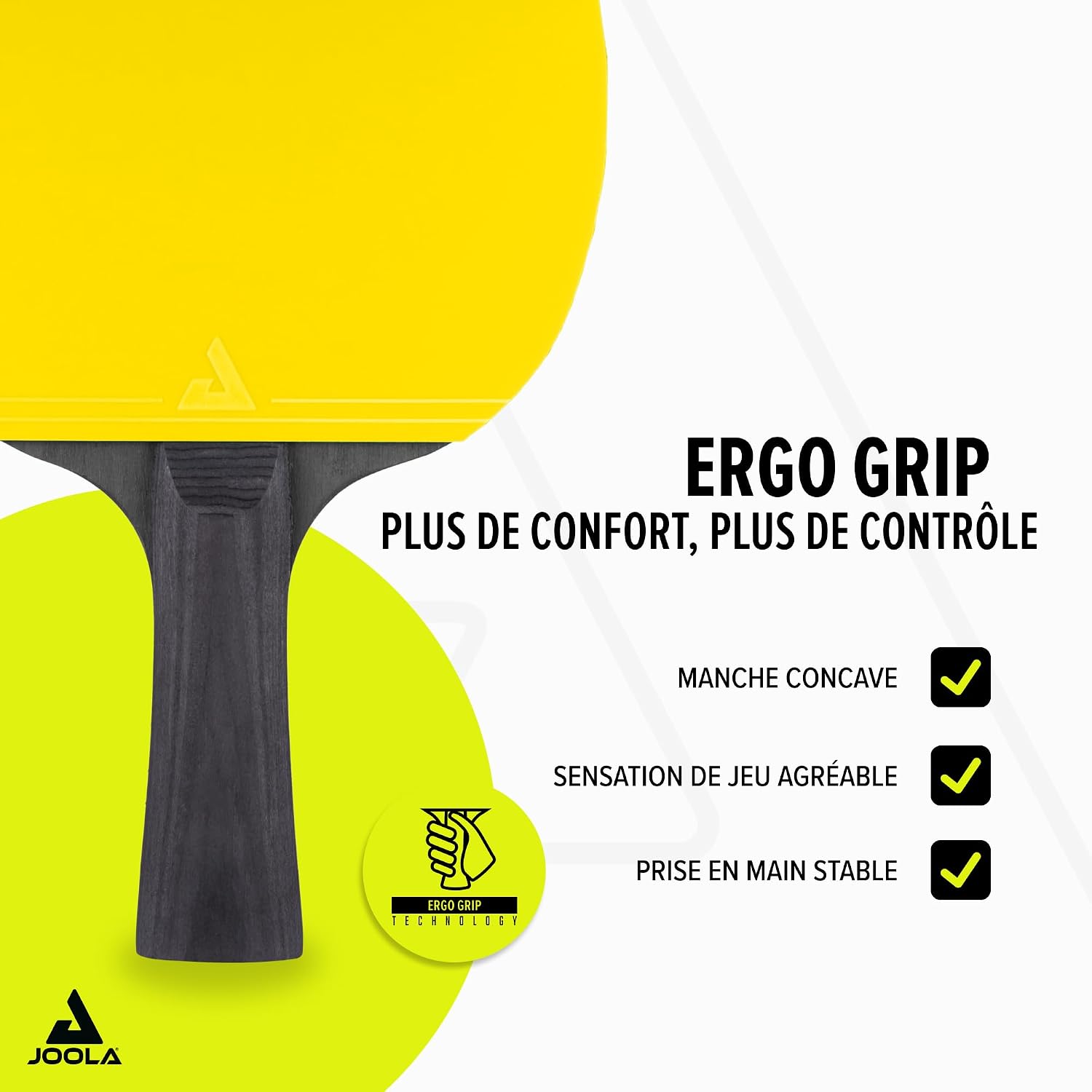 Detalle de JOOLA Set Colorato: duo de raquettes et 3 balles pour loisirs et convivialité