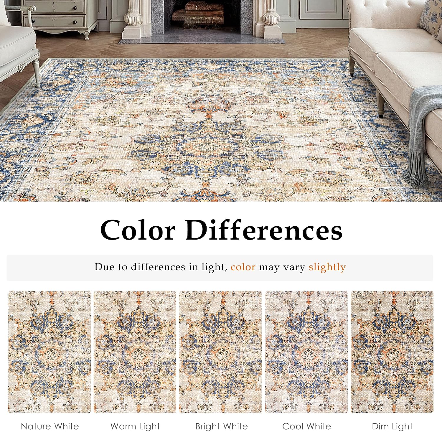 Detalle 2 de PureCozy Extra Living Room Area Rug