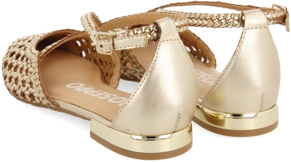 Thumbnail 3 de GIOSEPPO Ballerines en Cuir Bleu avec des Lacets pour Femme LESKOVIC