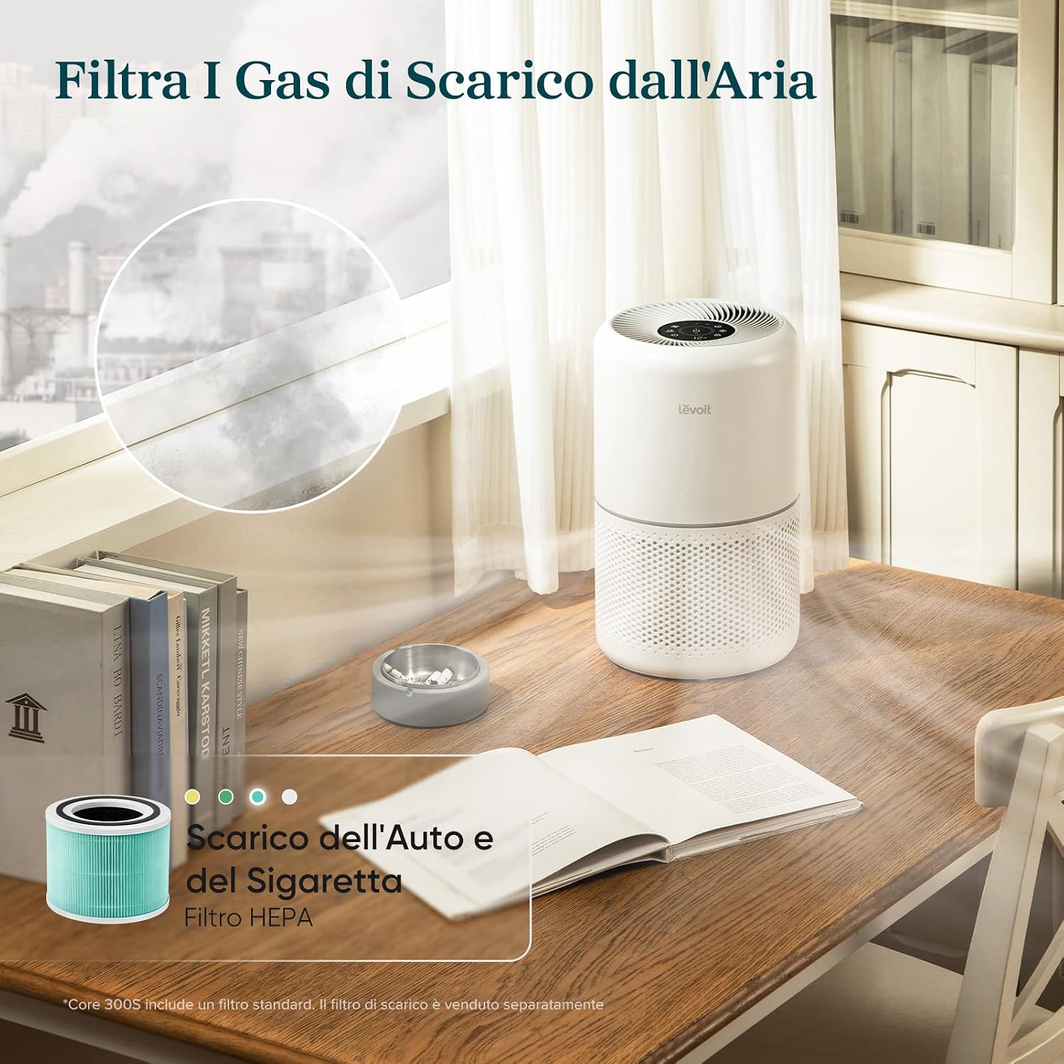 Detalle de LEVOIT Core 300S purificatore aria 54m²