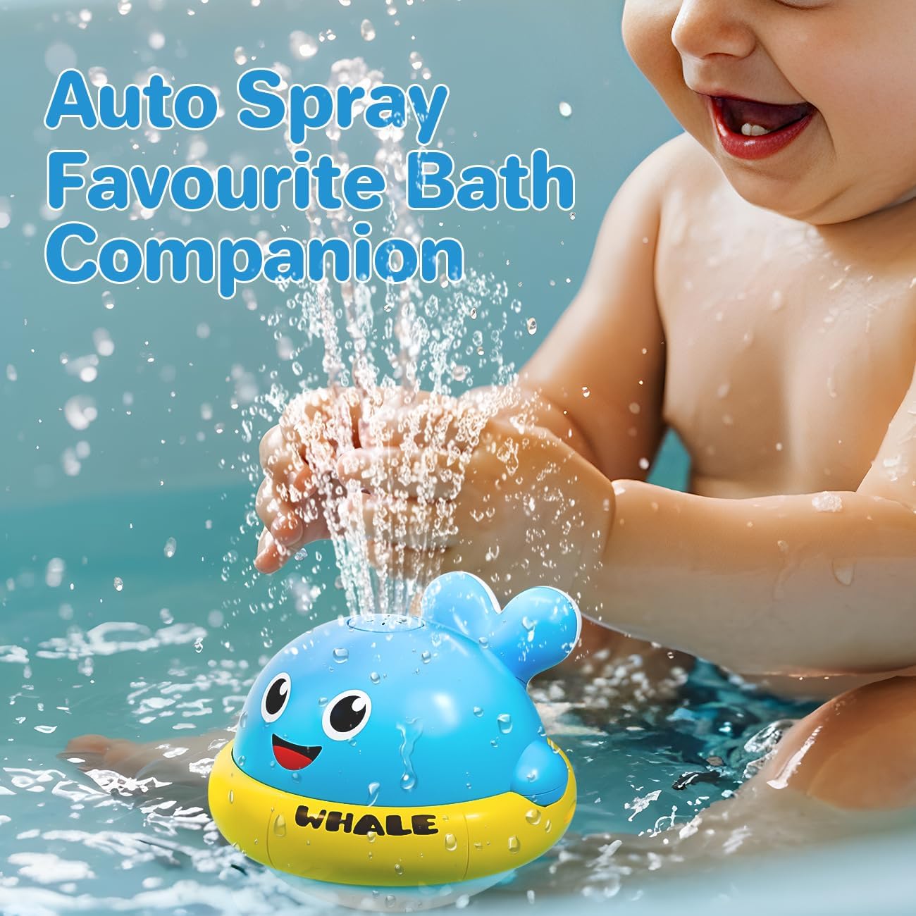 Thumbnail 3 de Baby Light Up Bath Toys whale 1-3 years