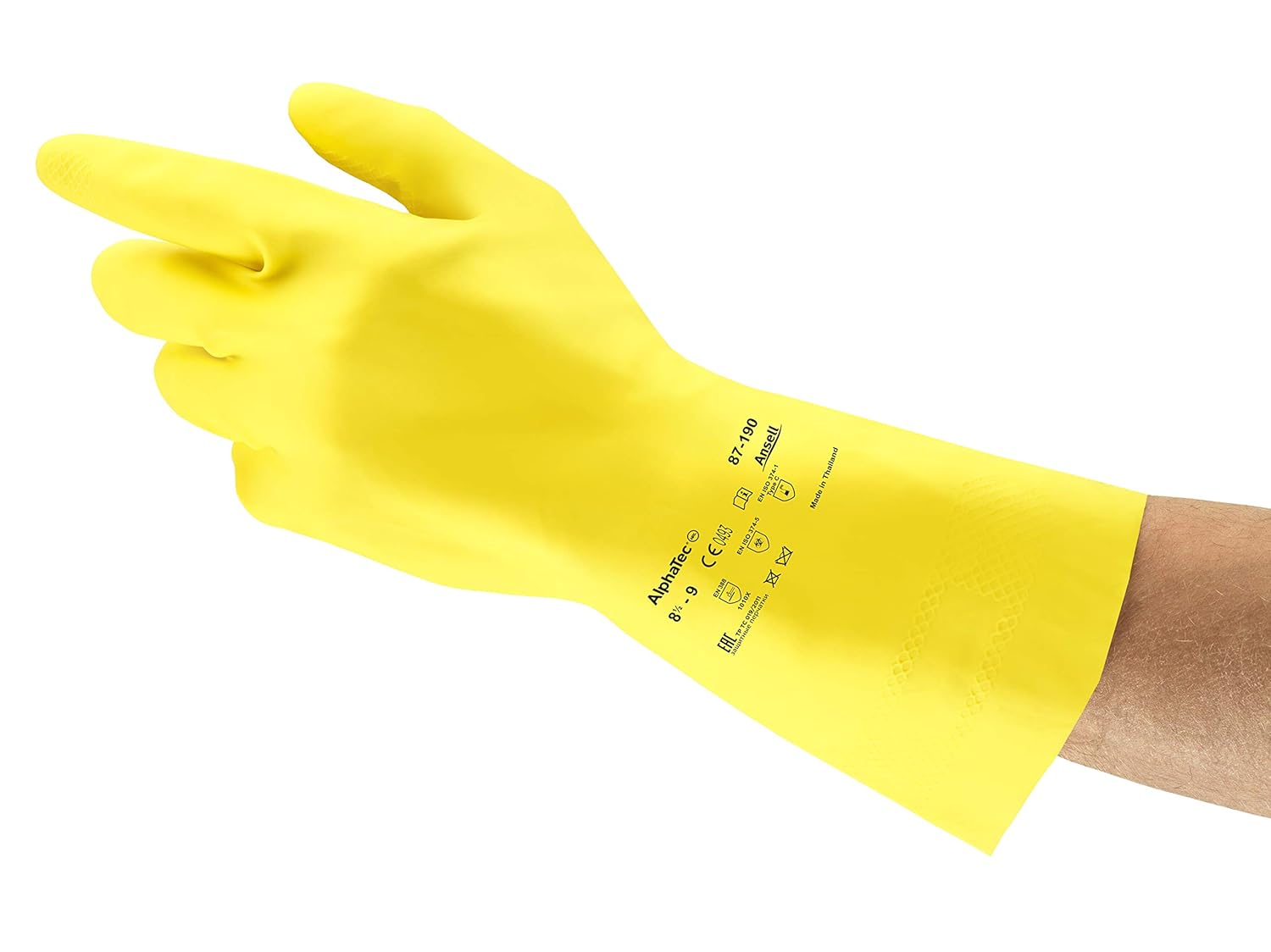 Detalle de Ansell AlphaTec 87-190: Guanti multiuso extra sottili, sensibilità elevata